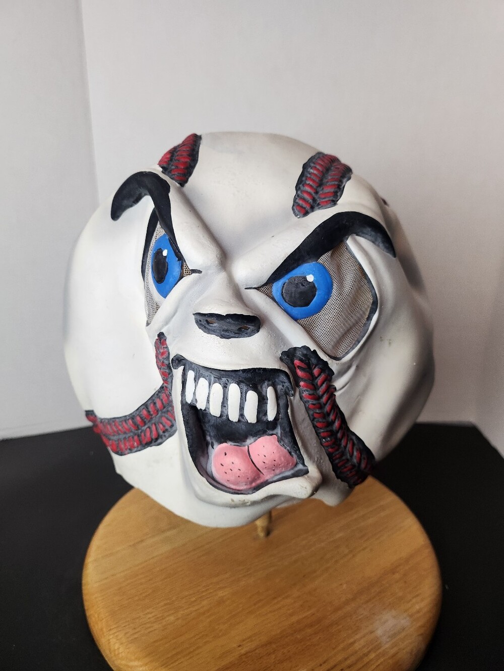 Rubie’s Angry Baseball Latex Halloween Mask Vintage